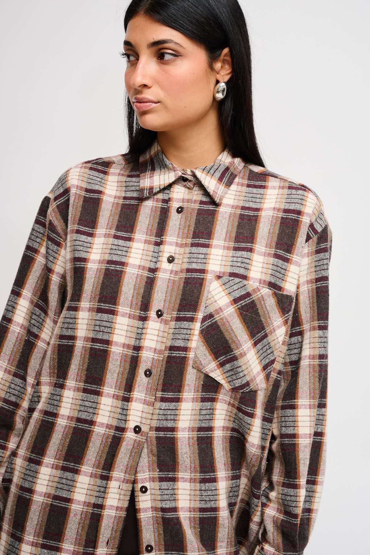 Camicia Check Over In Flanella Maryley