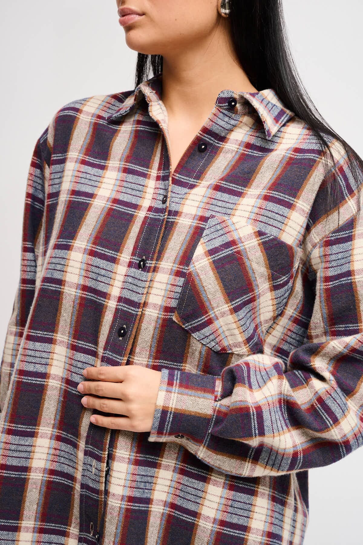 Camicia Check Over In Flanella Maryley