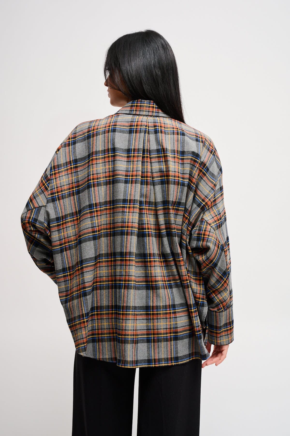 Camicia Check Over Con Laccio Maryley