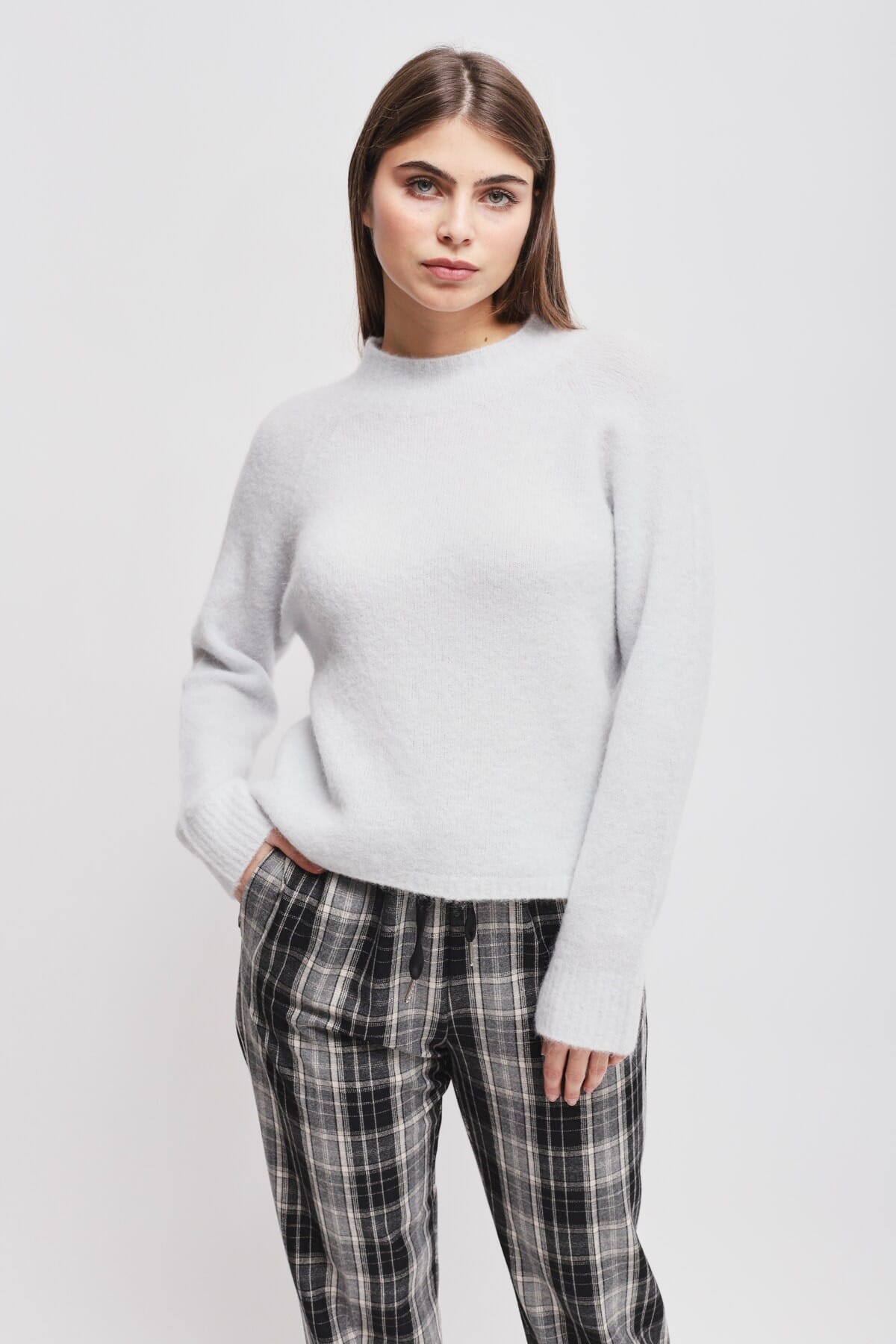 Maryley Wool Blend Crew Neck Sweater (Pull à col ras du cou en laine)