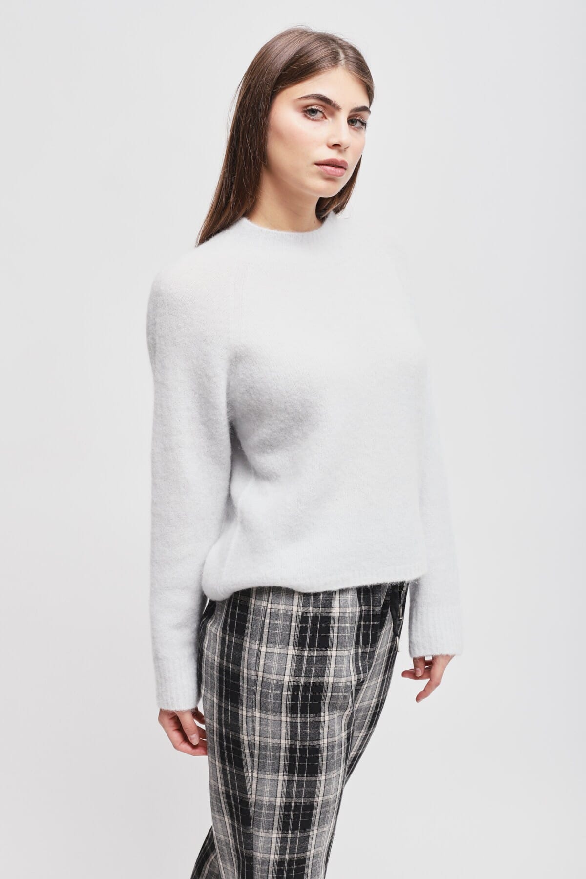 Maryley Wool Blend Crew Neck Sweater (Pull à col ras du cou en laine)