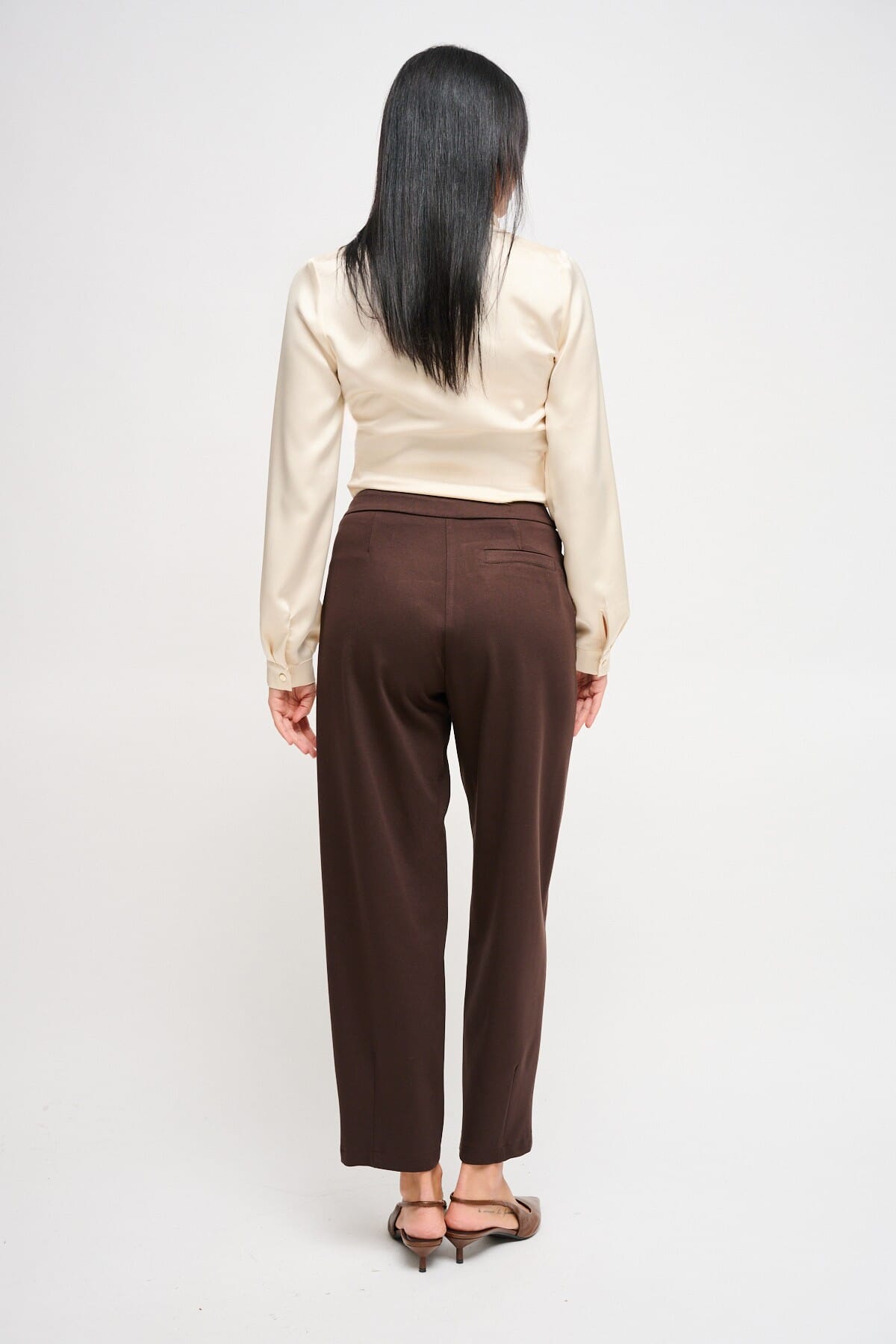 Pantaloni Barrel In Punto Milano Maryley