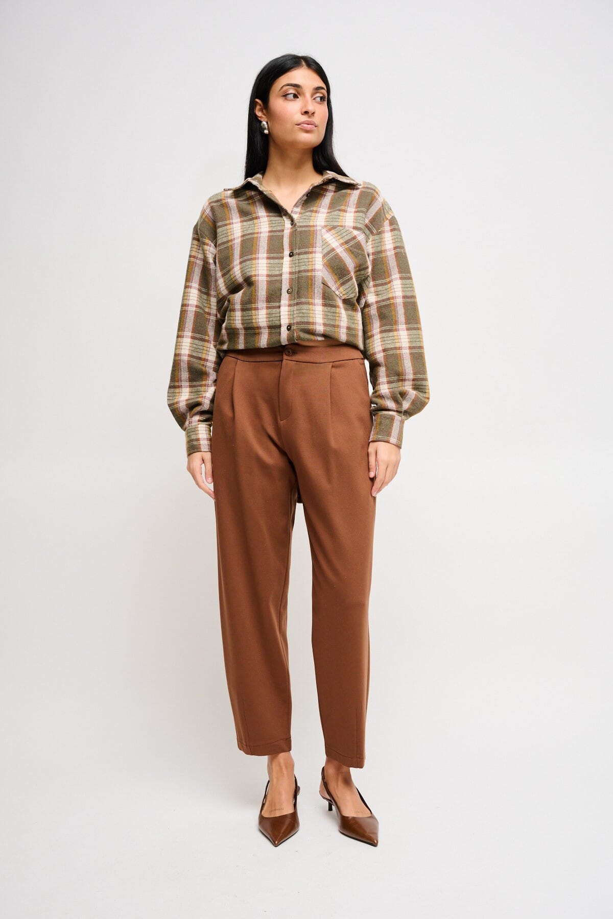 Pantaloni Barrel In Punto Milano Maryley