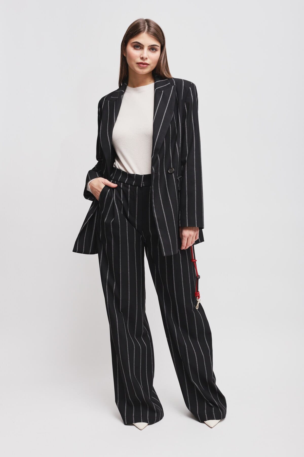 Maryley - Pantalon à pinces pour palais avec fléchettes