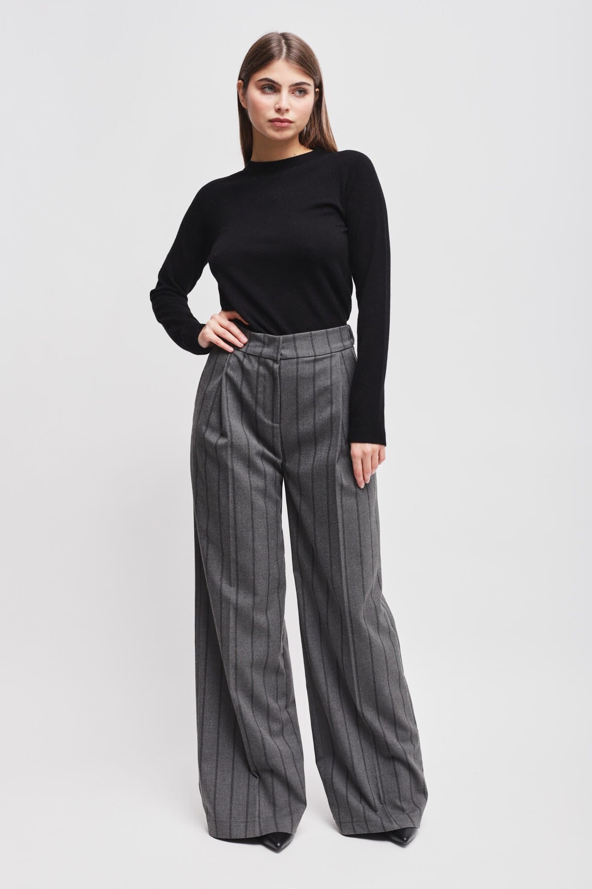 Maryley - Pantalon à pinces pour palais avec fléchettes