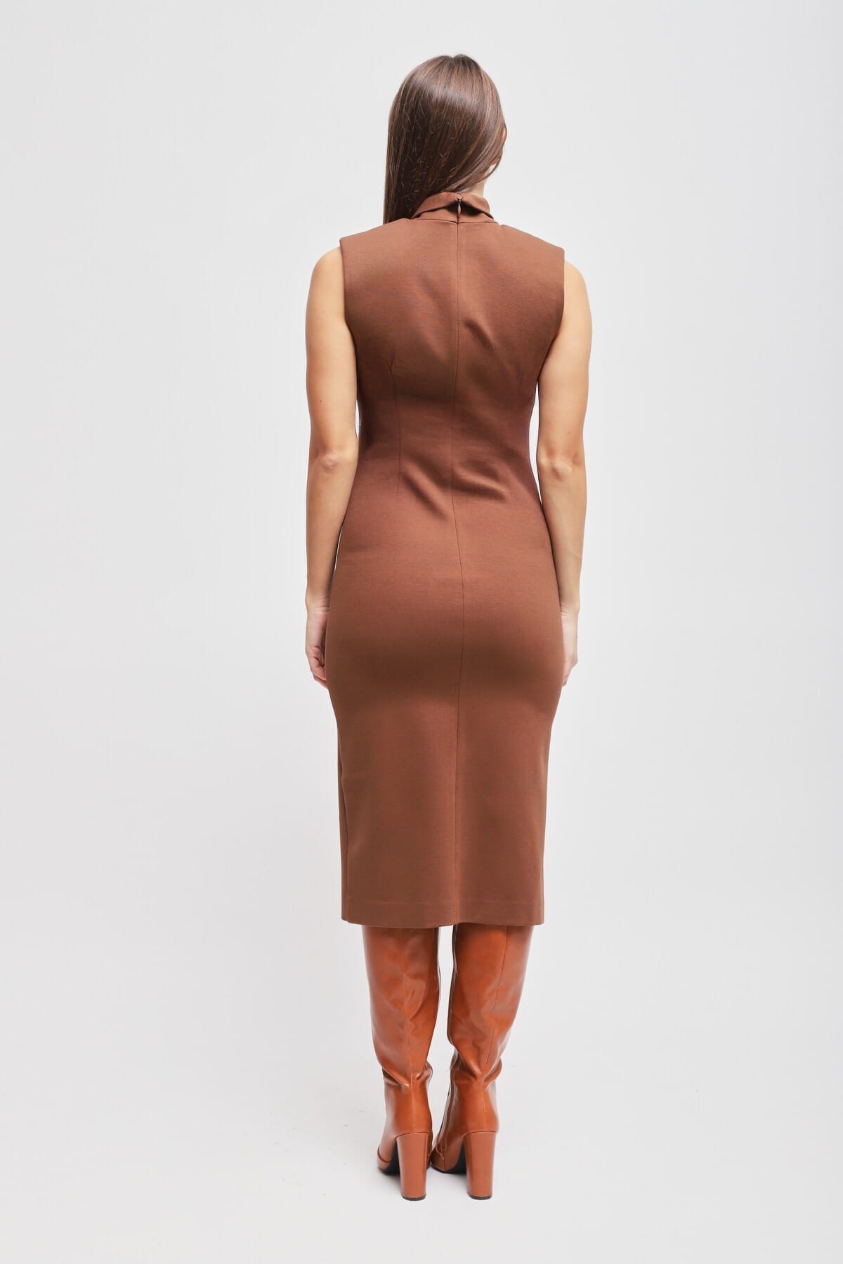 Abito In Punto Milano Con Cravatta Maryley