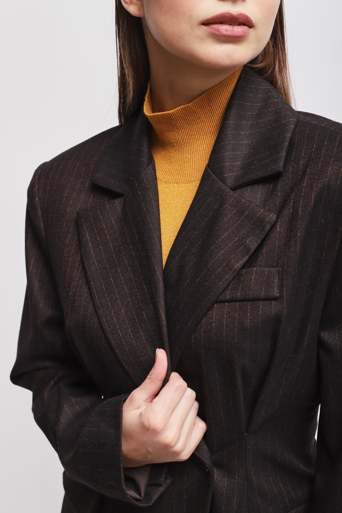 Maryley - Veste à pinces à double boutonnage