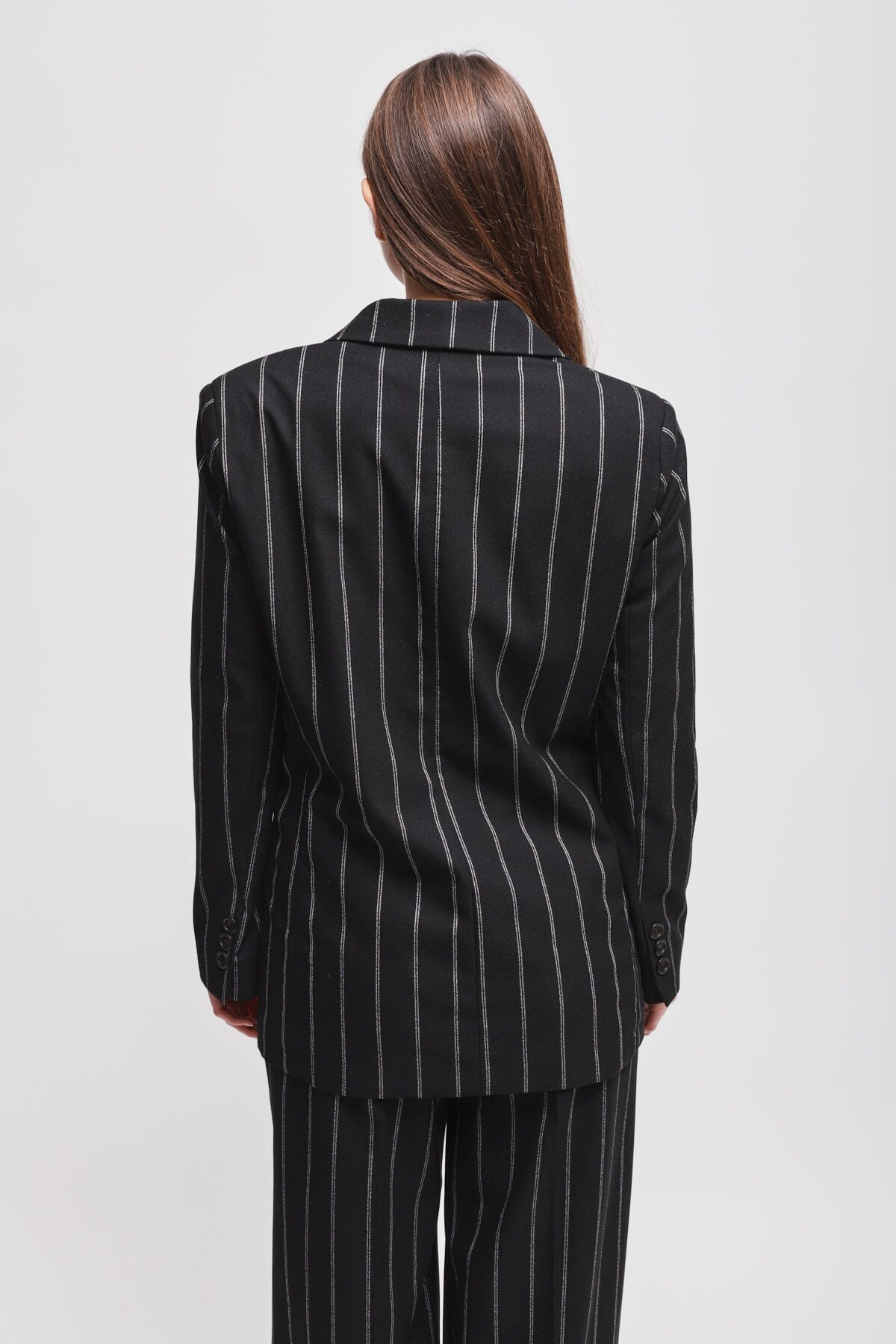 Veste à pinces à double boutonnage avec sangle Maryley