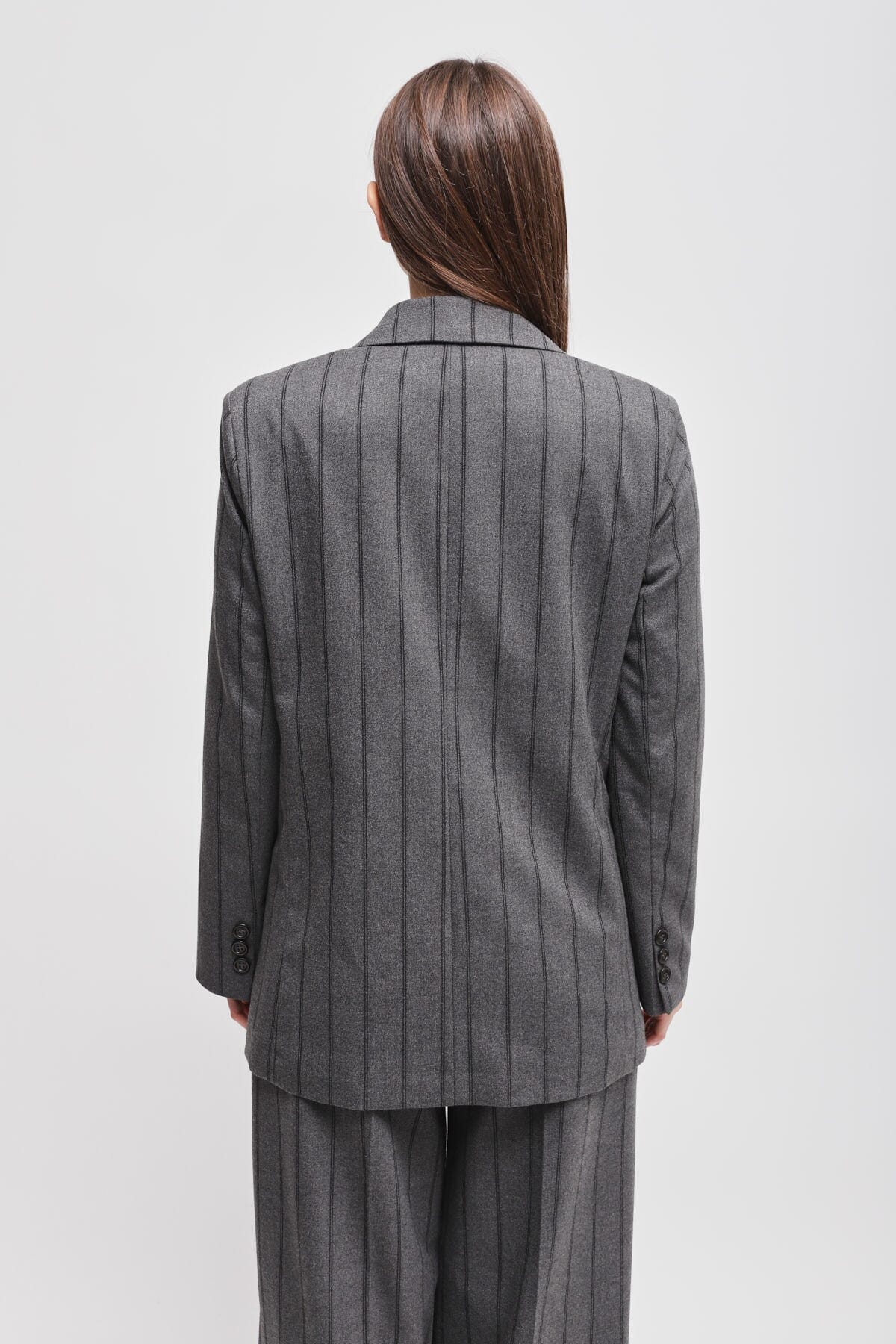 Veste à pinces à double boutonnage avec sangle Maryley