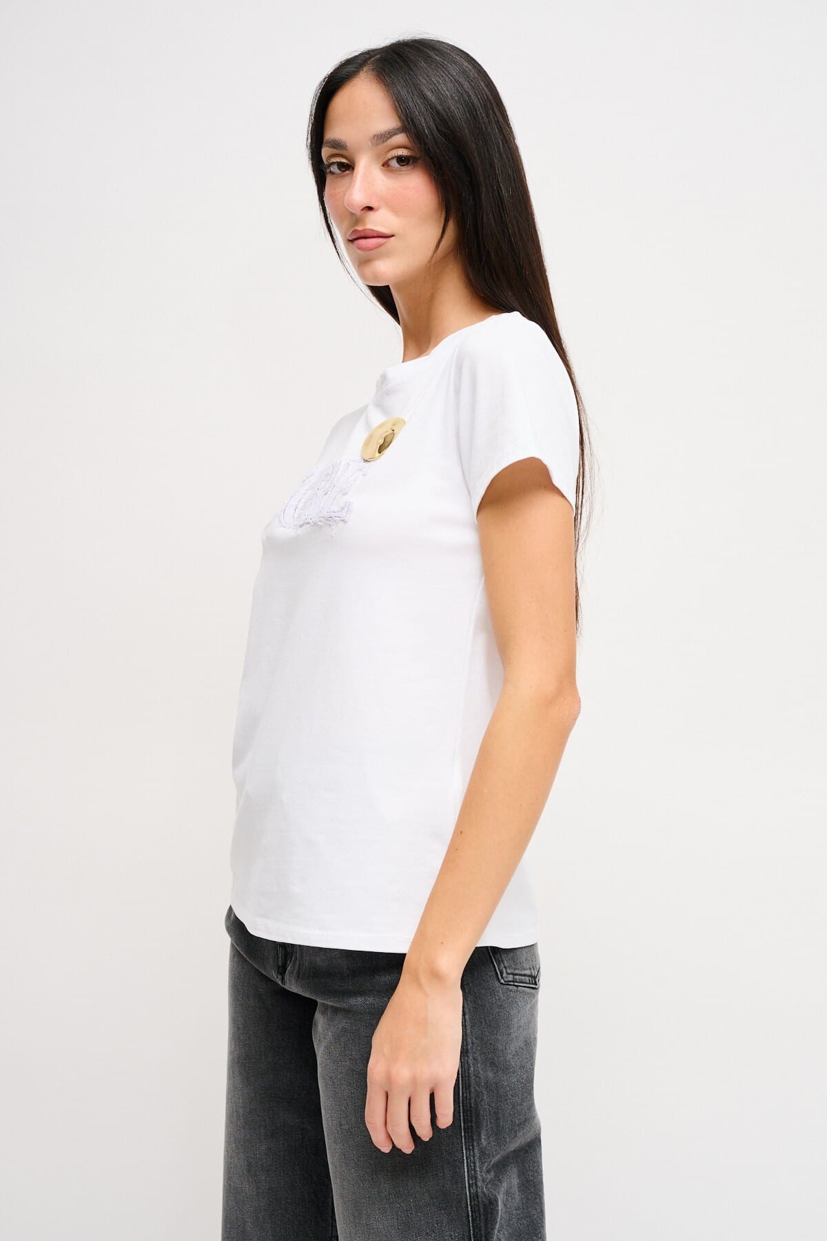T-Shirt "D'oré" Con Spilla Maryley
