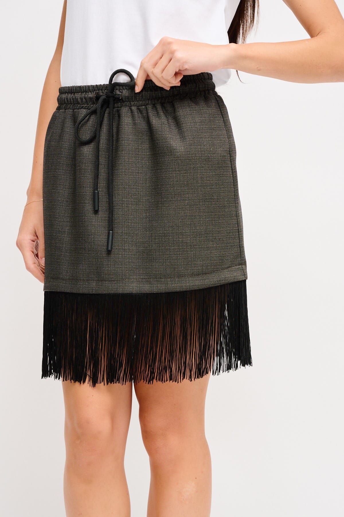 Minigonna Con Coilisse E Frange Maryley