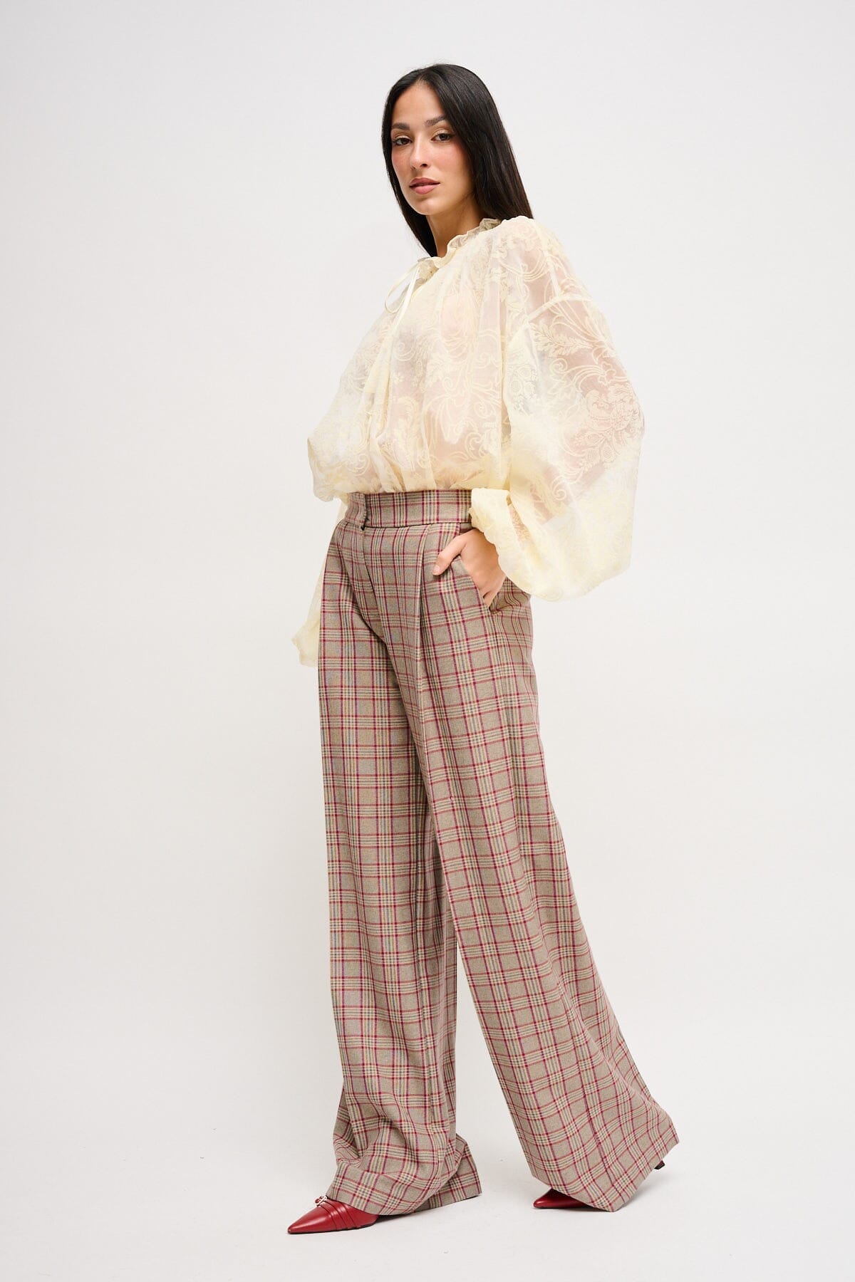 Maryley Palace Check Trousers