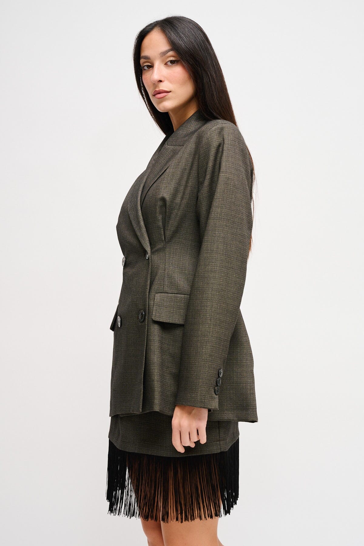 Giacca Doppiopetto Con Spalle Imbottite Maryley