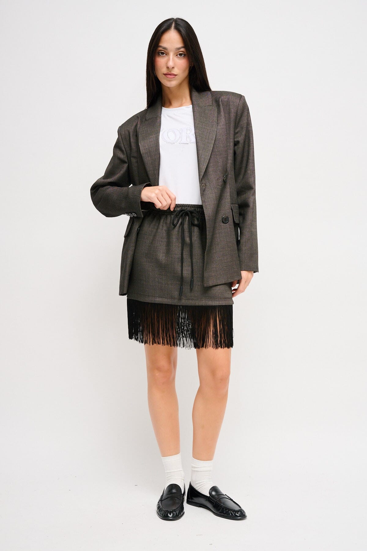 Giacca Doppiopetto Con Spalle Imbottite Maryley