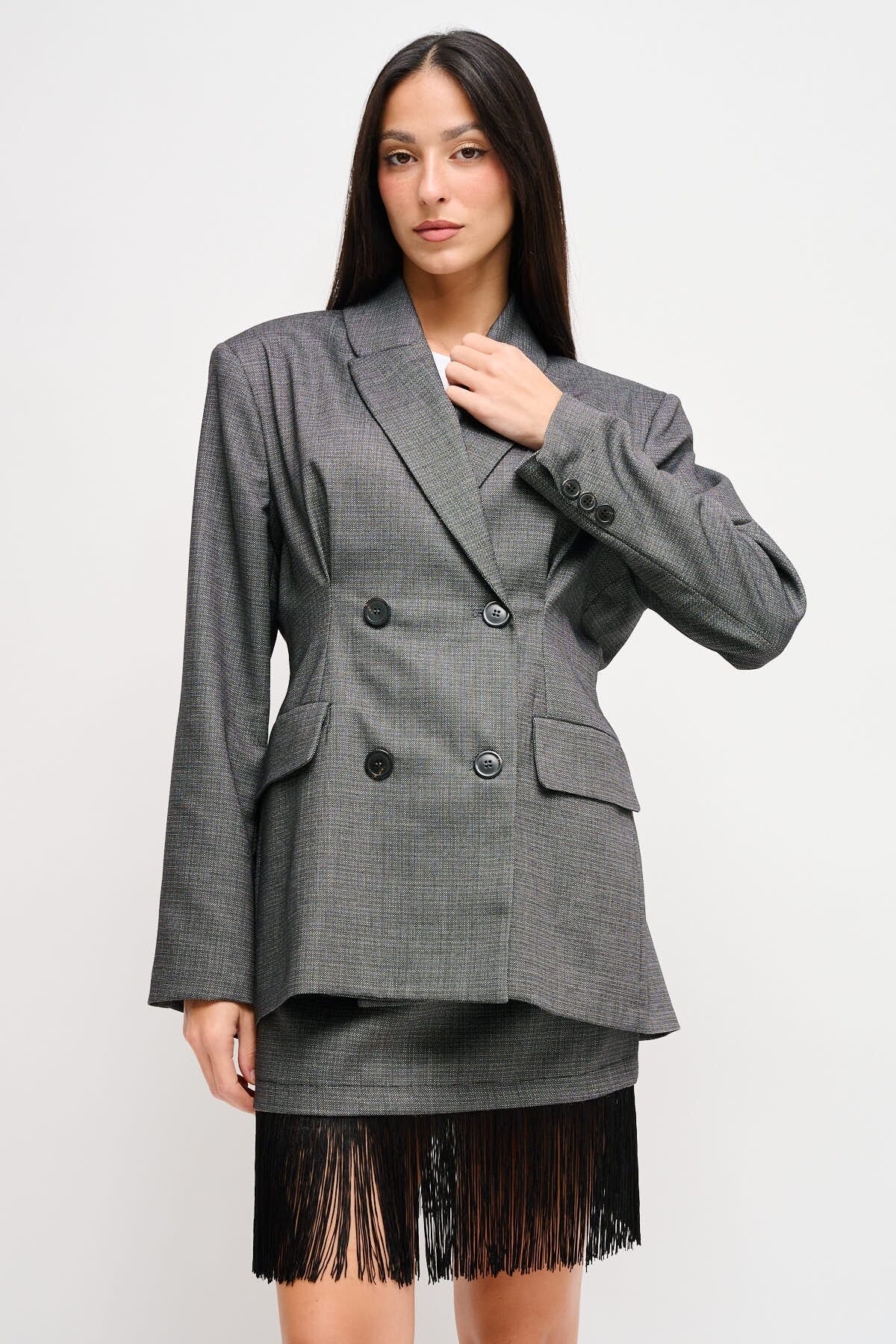 Giacca Doppiopetto Con Spalle Imbottite Maryley