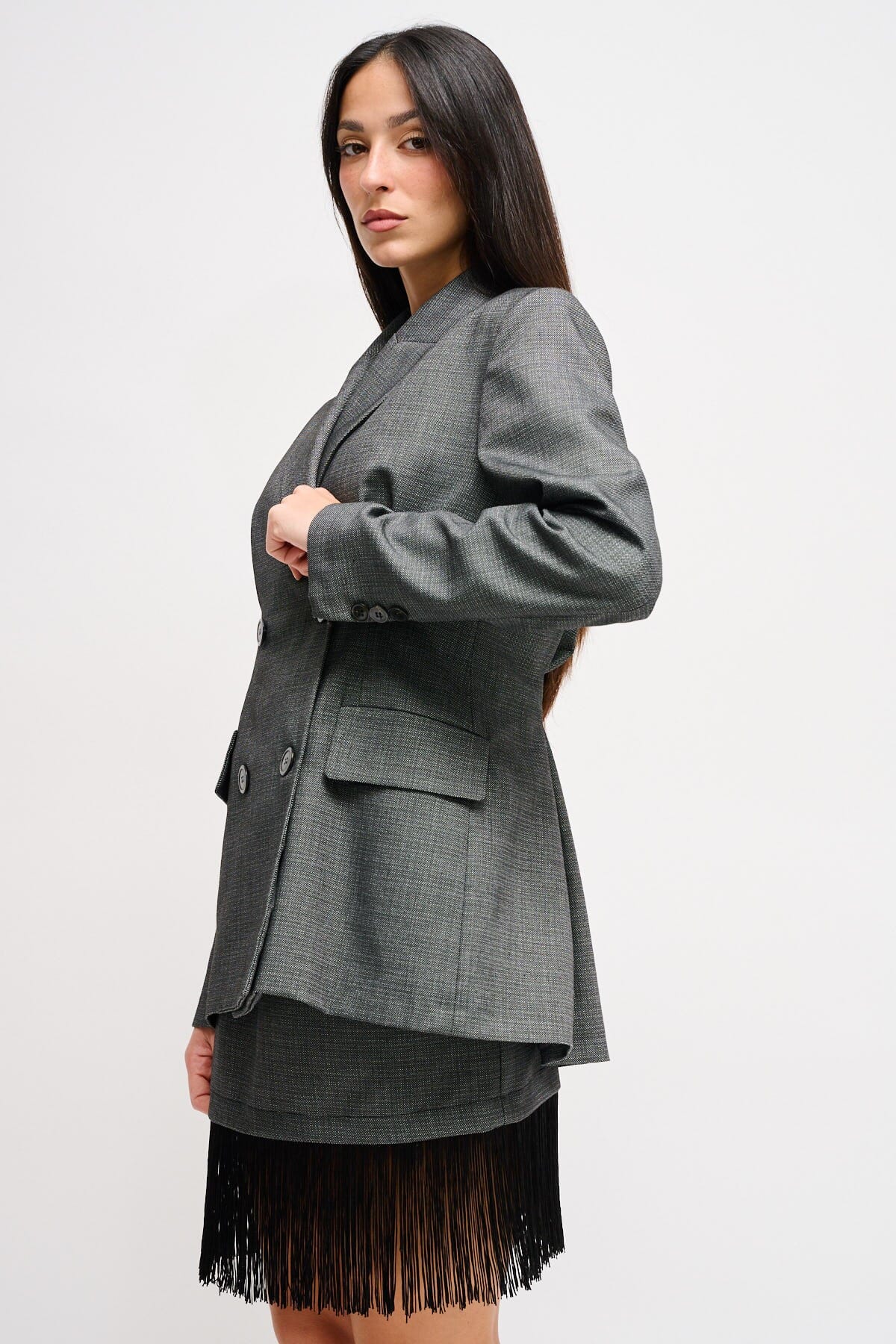 Giacca Doppiopetto Con Spalle Imbottite Maryley