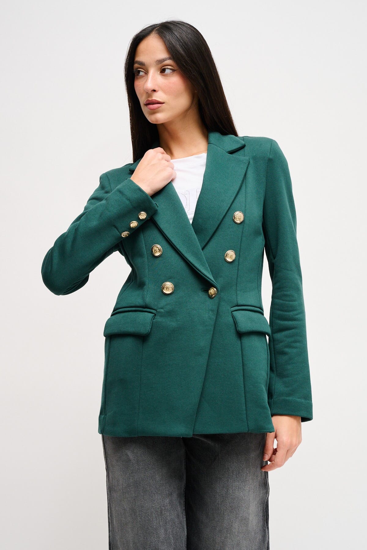 Veste en coton à double boutonnage Maryley