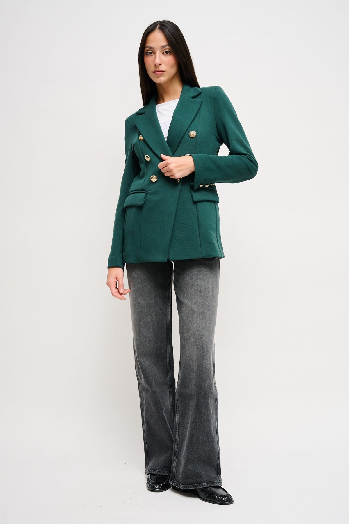 Veste en coton à double boutonnage Maryley