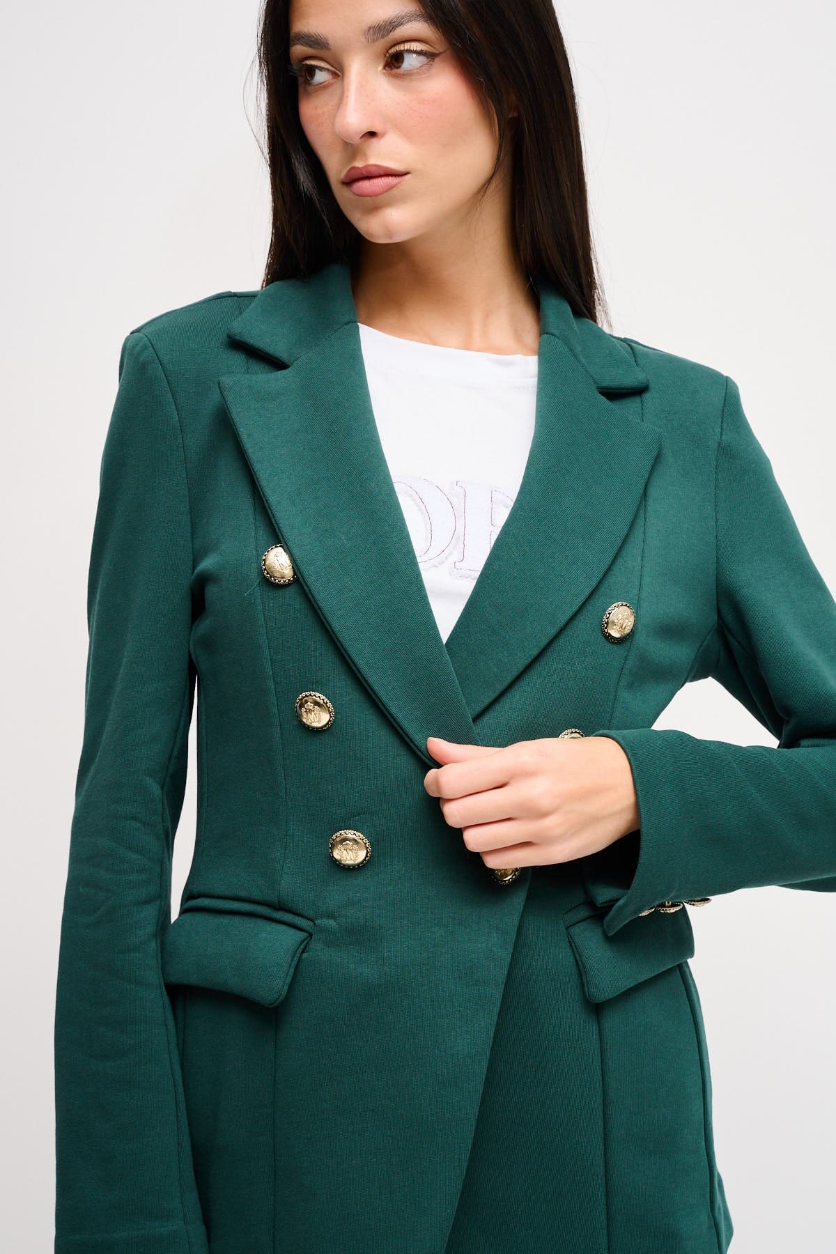 Veste en coton à double boutonnage Maryley