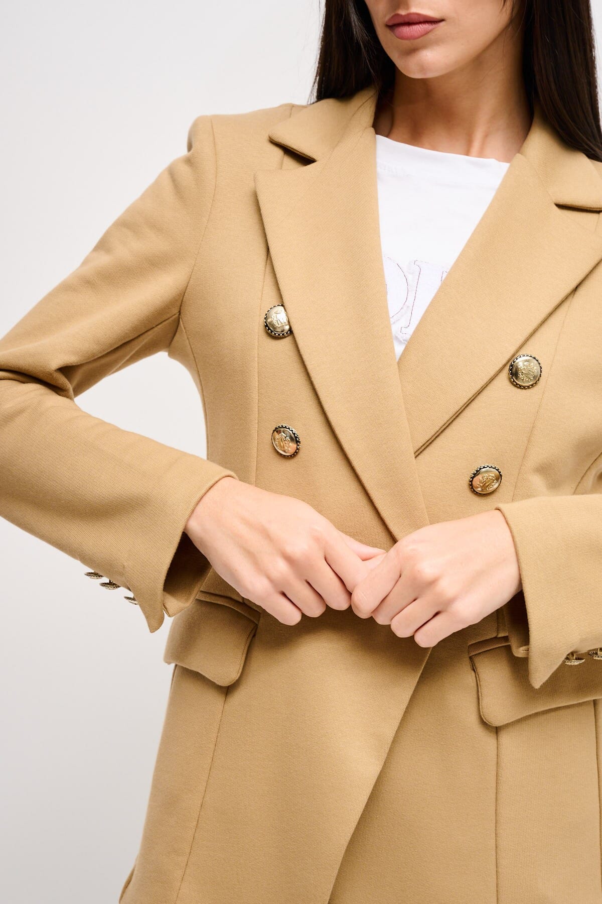 Veste en coton à double boutonnage Maryley