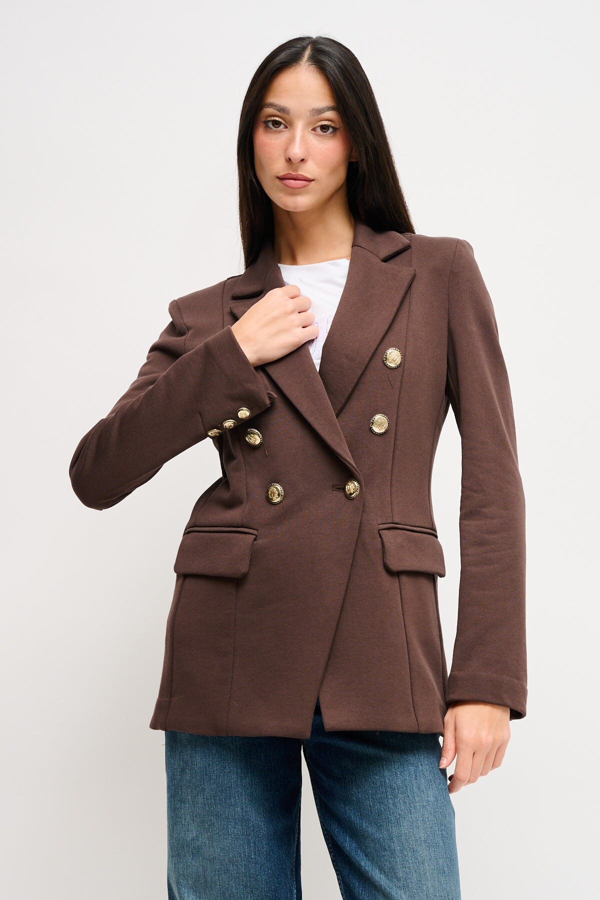 Veste en coton à double boutonnage Maryley