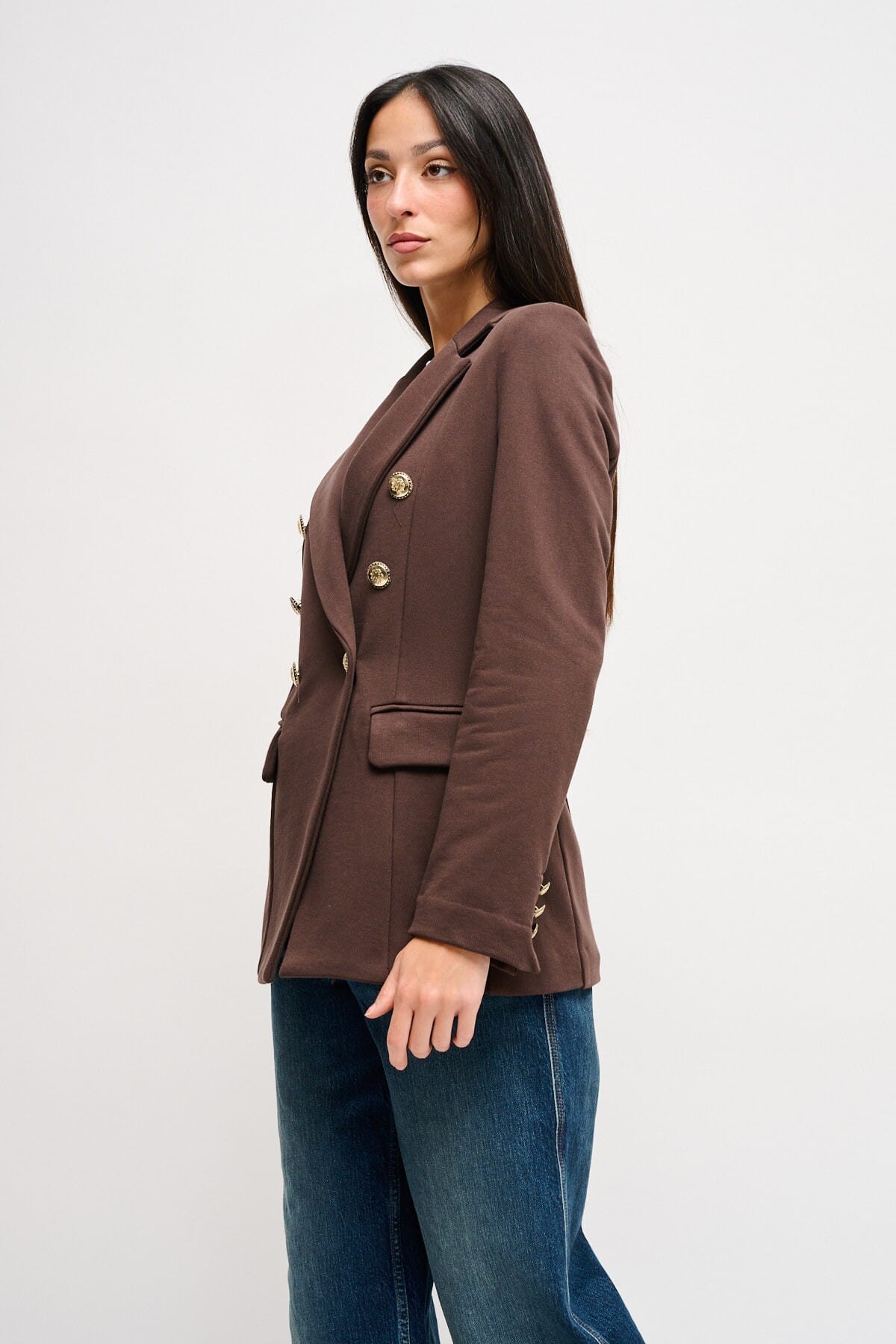 Veste en coton à double boutonnage Maryley