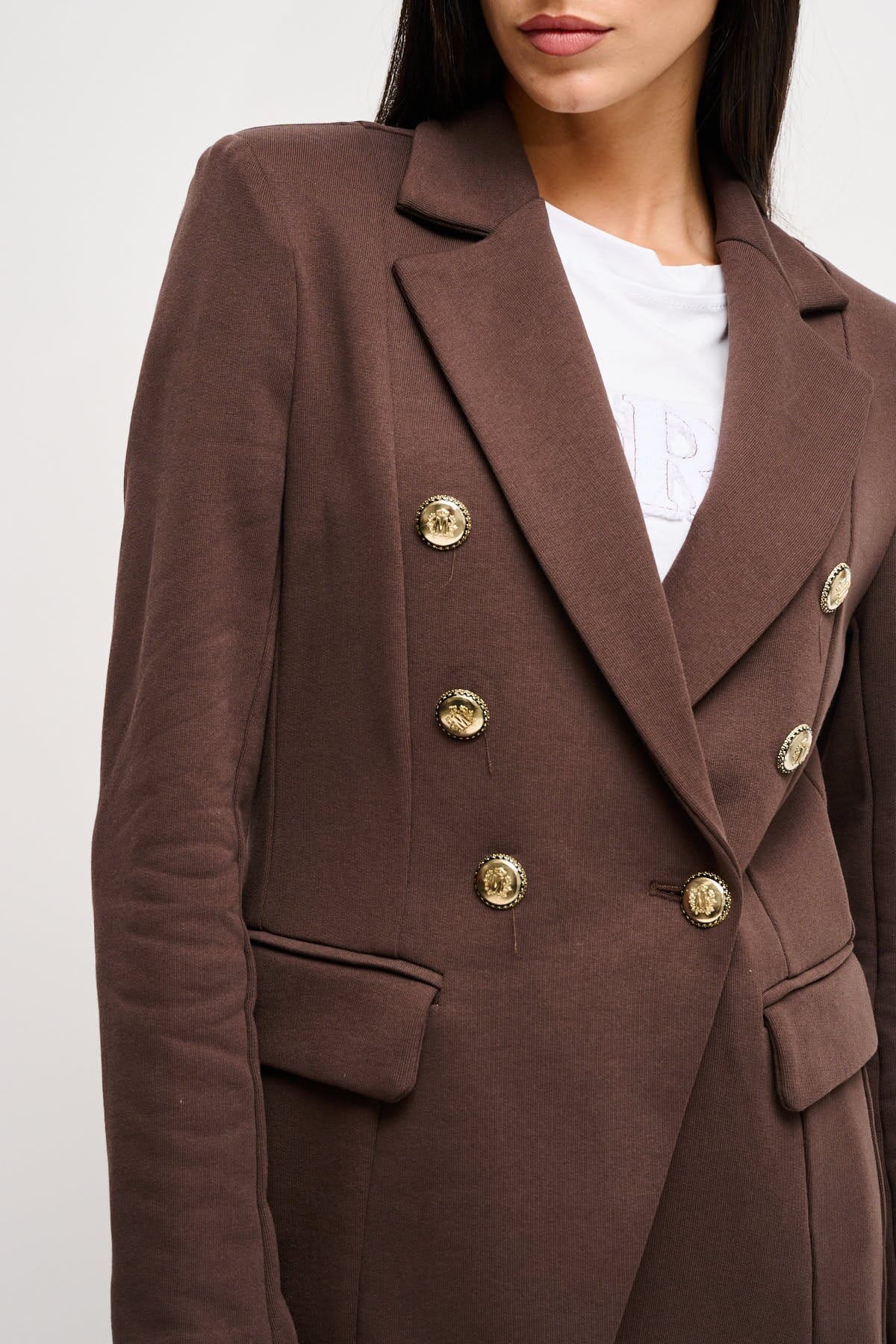 Veste en coton à double boutonnage Maryley