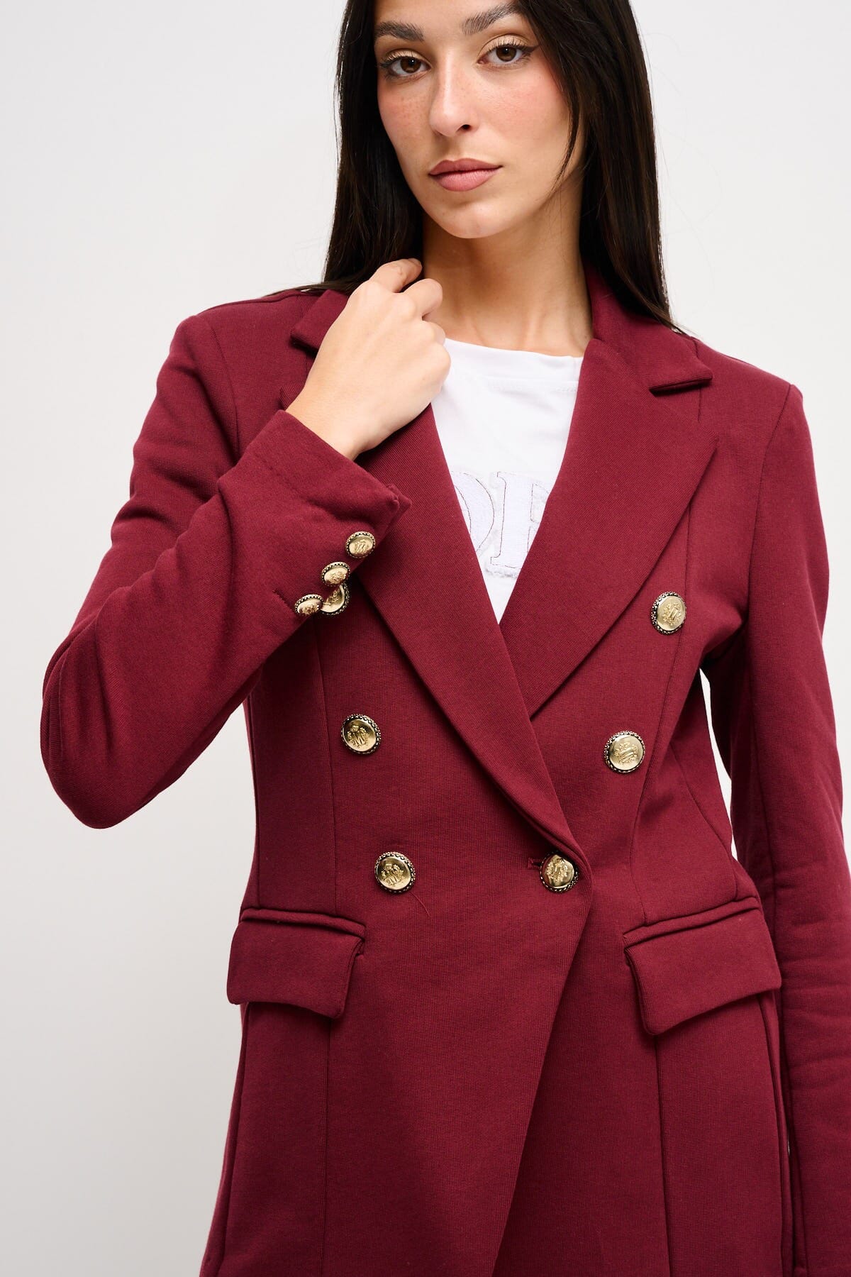 Veste en coton à double boutonnage Maryley