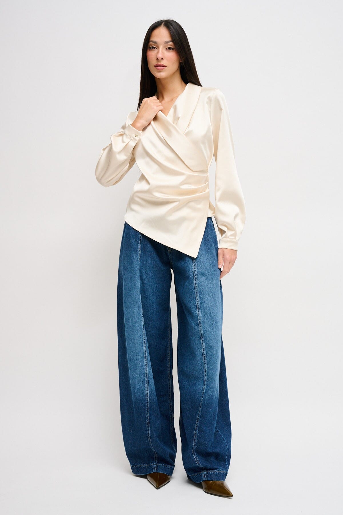 Blusa Con Fondo Asimmetrico Maryley