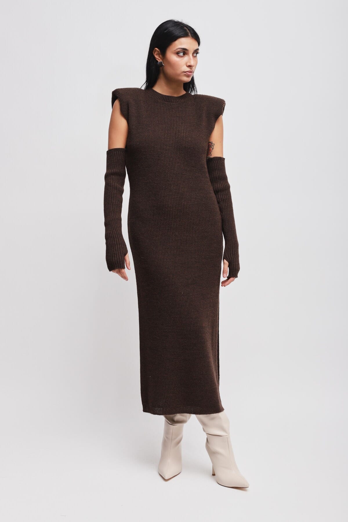 Abito In Maglia Con Manicotti Maryley