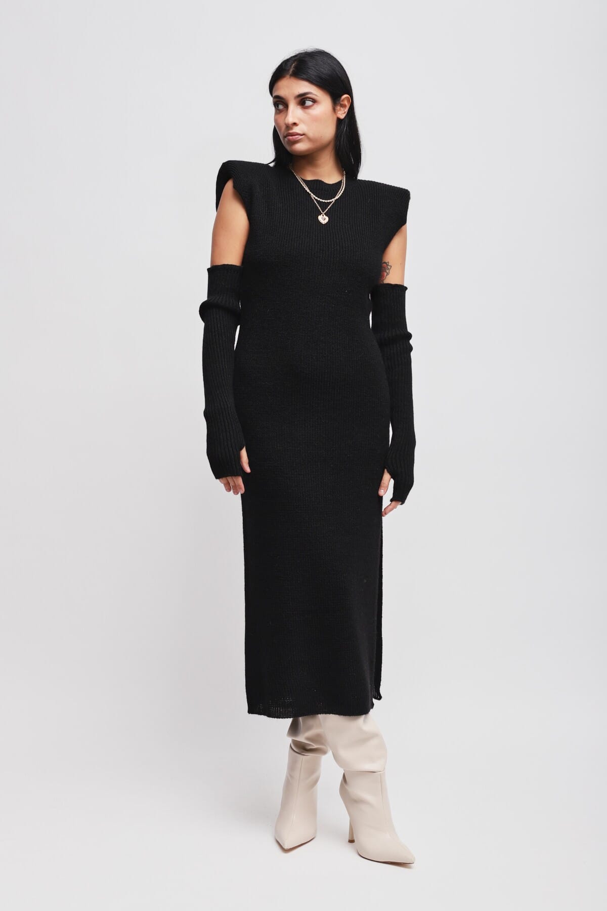 Abito In Maglia Con Manicotti Maryley