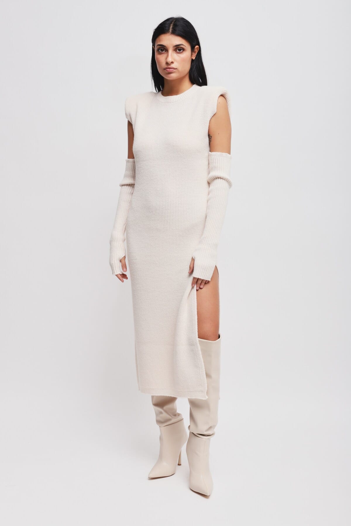 Abito In Maglia Con Manicotti Maryley