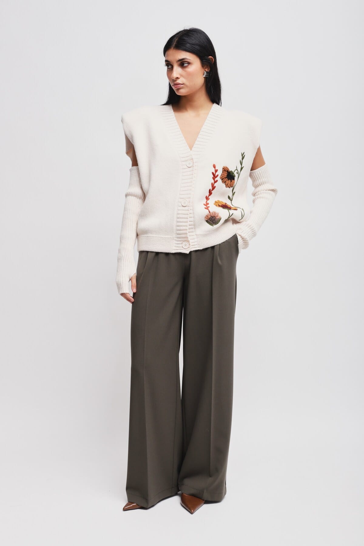 Gilet In Maglia Con Manicotti Maryley