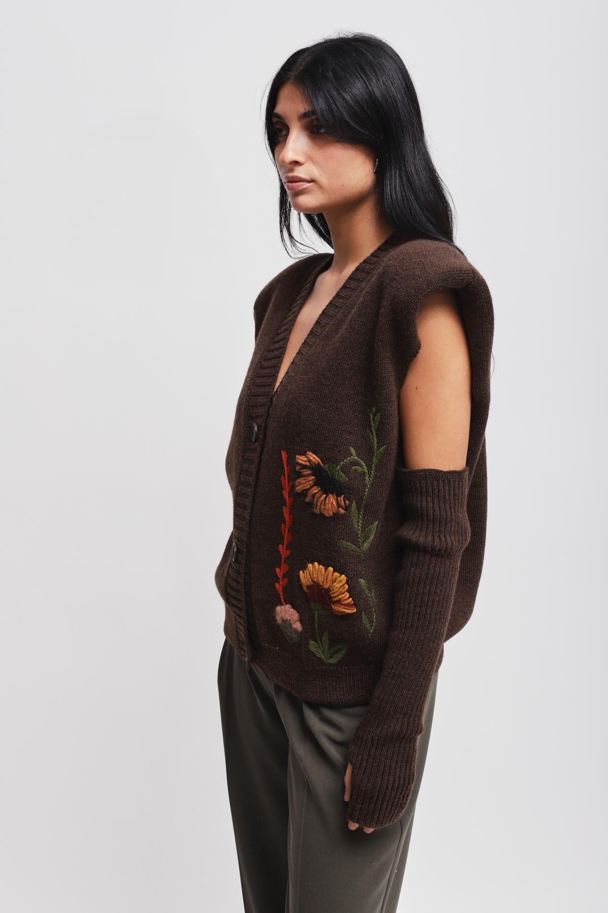 Gilet In Maglia Con Manicotti Maryley