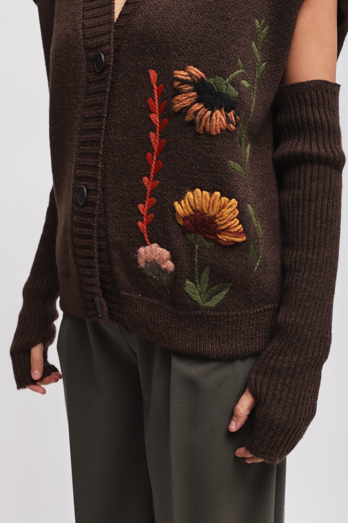 Gilet In Maglia Con Manicotti Maryley