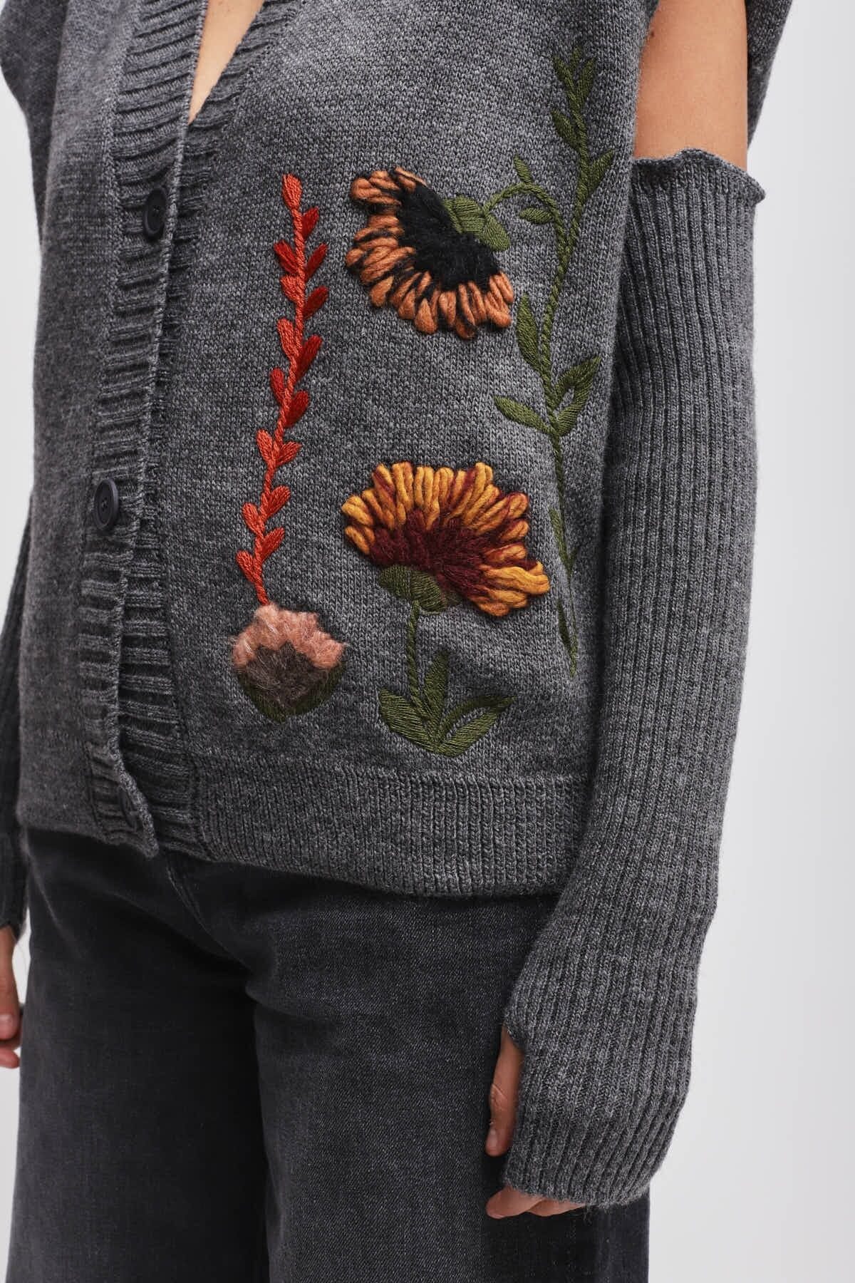 Gilet In Maglia Con Manicotti Maryley