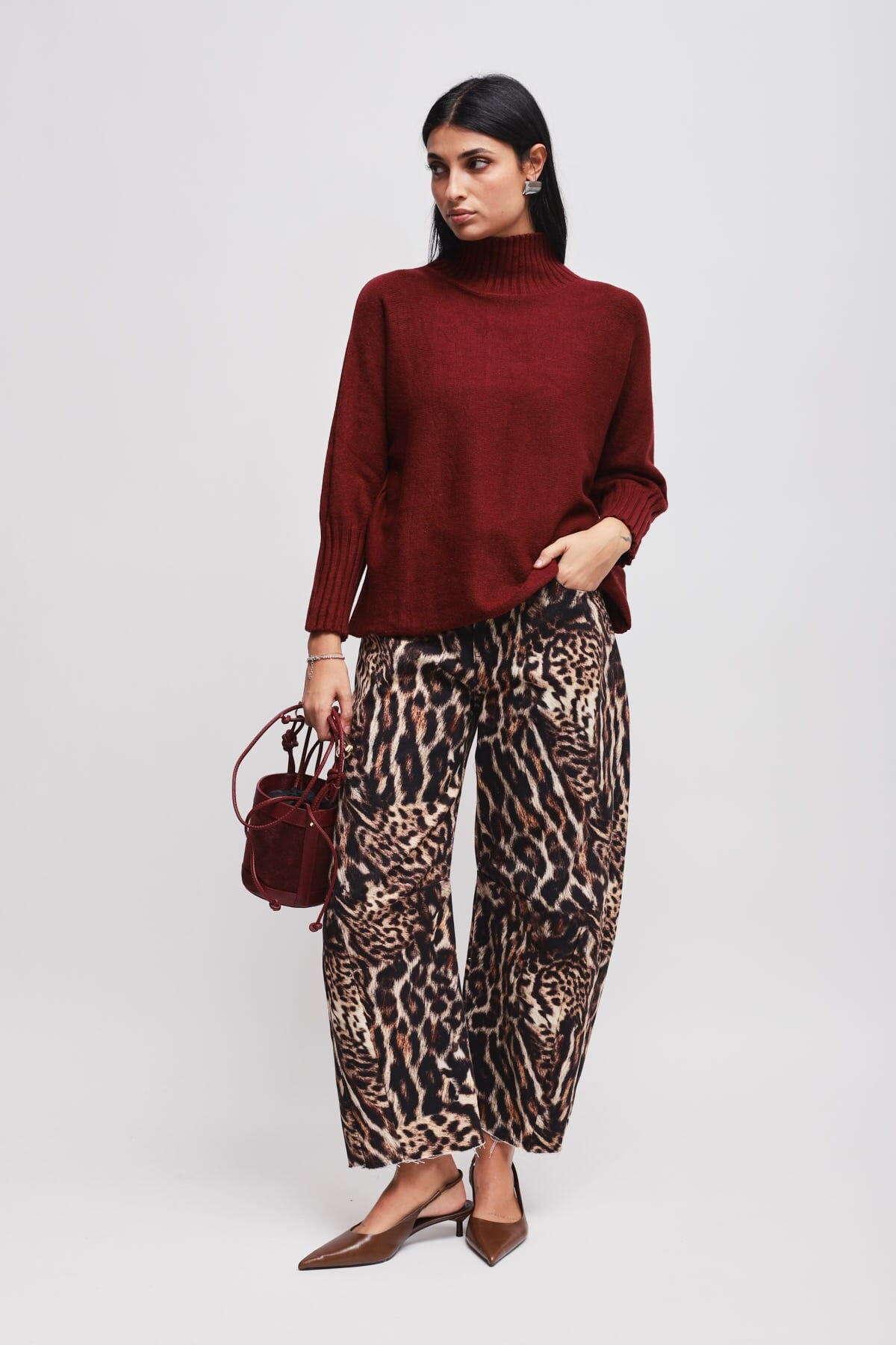 Maryley - Pull à col volcano