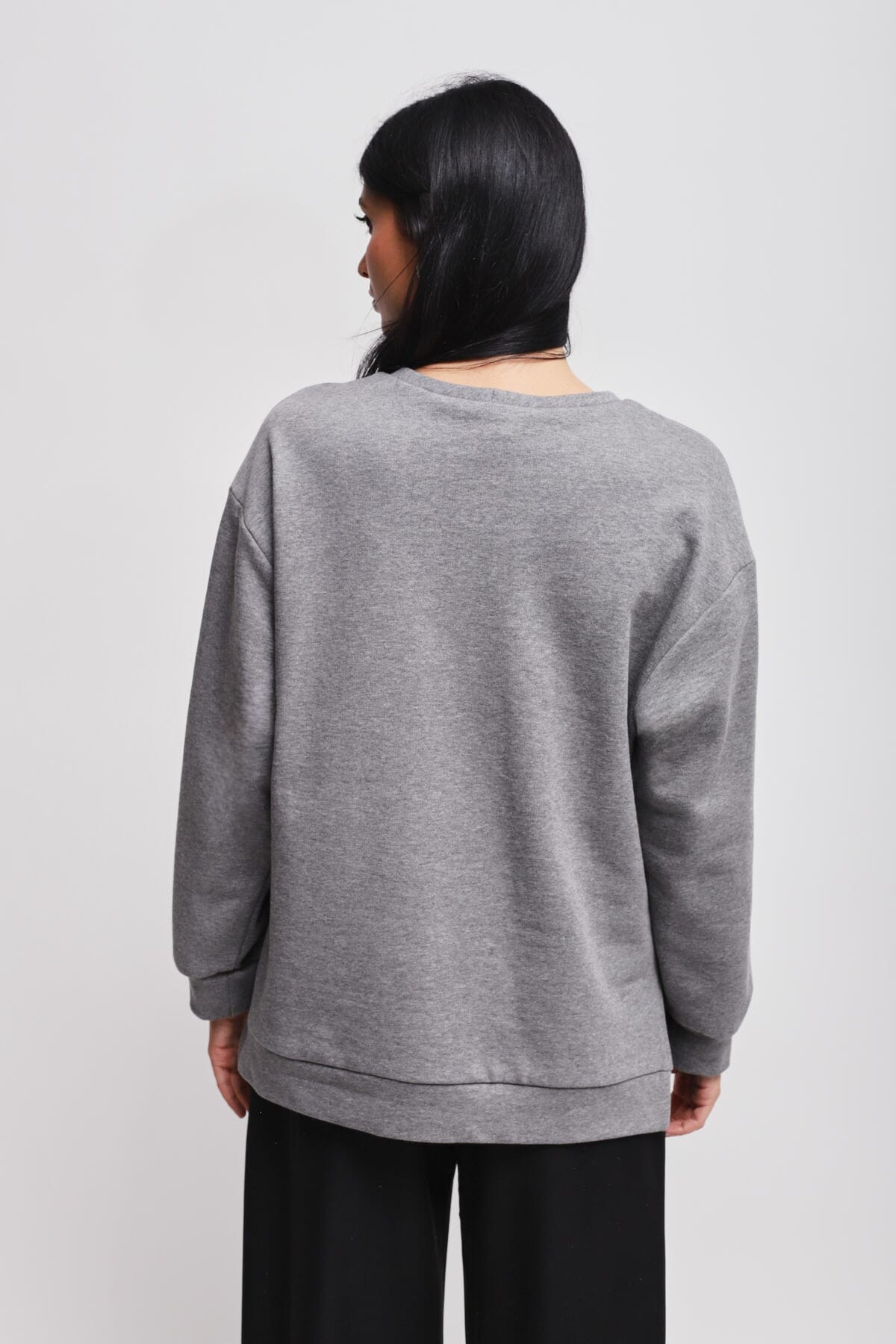 Sweatshirt en coton avec imprimé Maryley