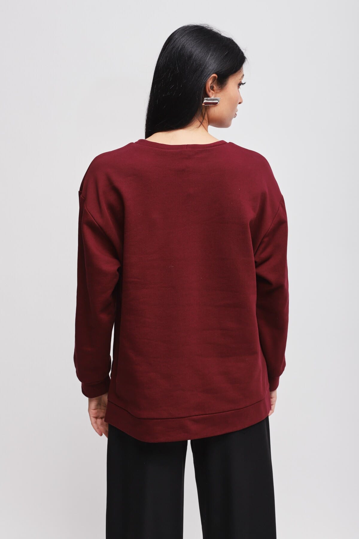 Sweatshirt en coton avec imprimé Maryley