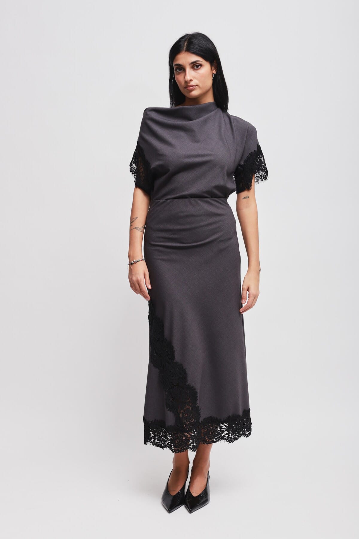 Gonna Lunga Con Inserto In Pizzo Maryley