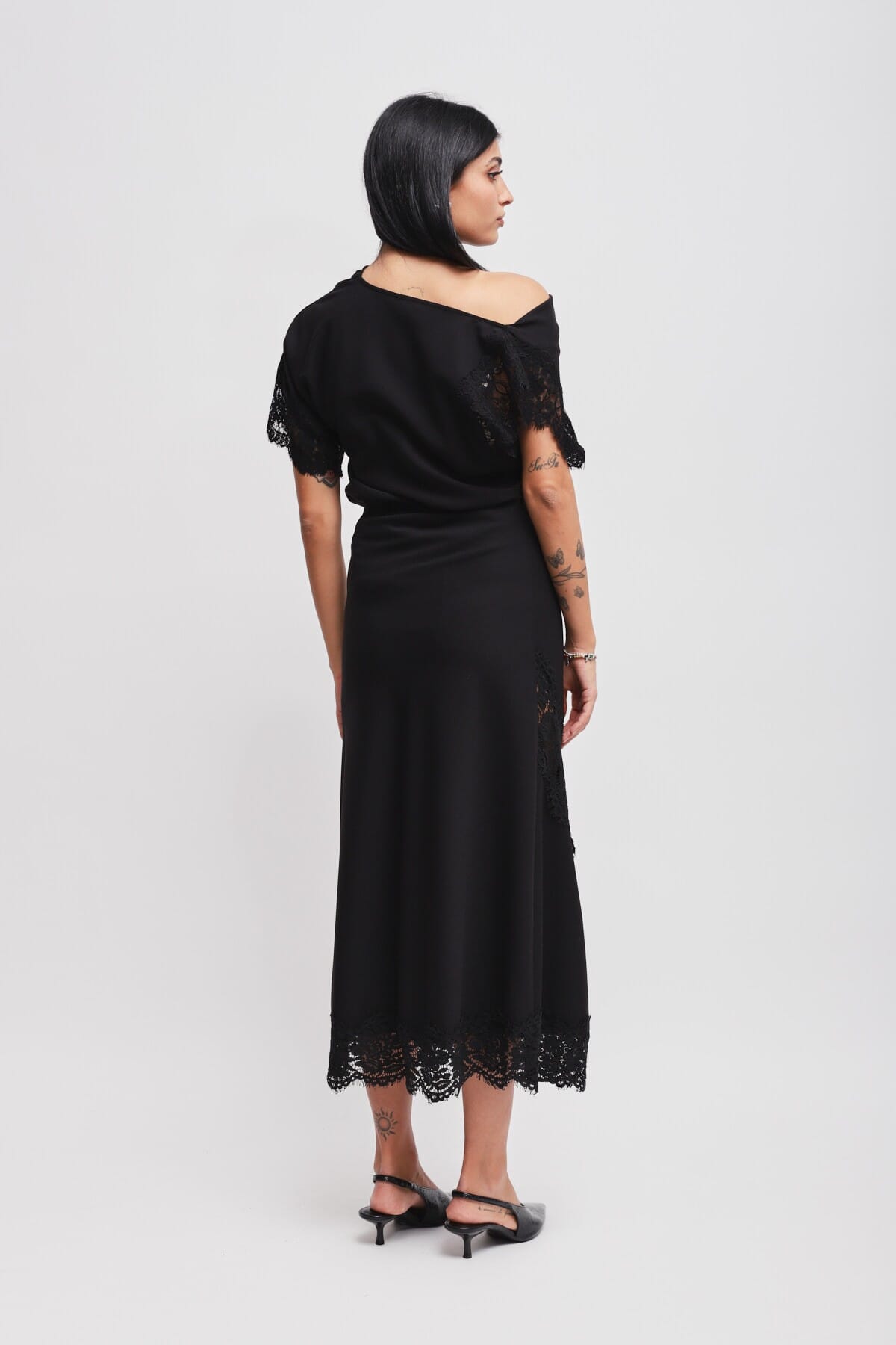 Gonna Lunga Con Inserto In Pizzo Maryley