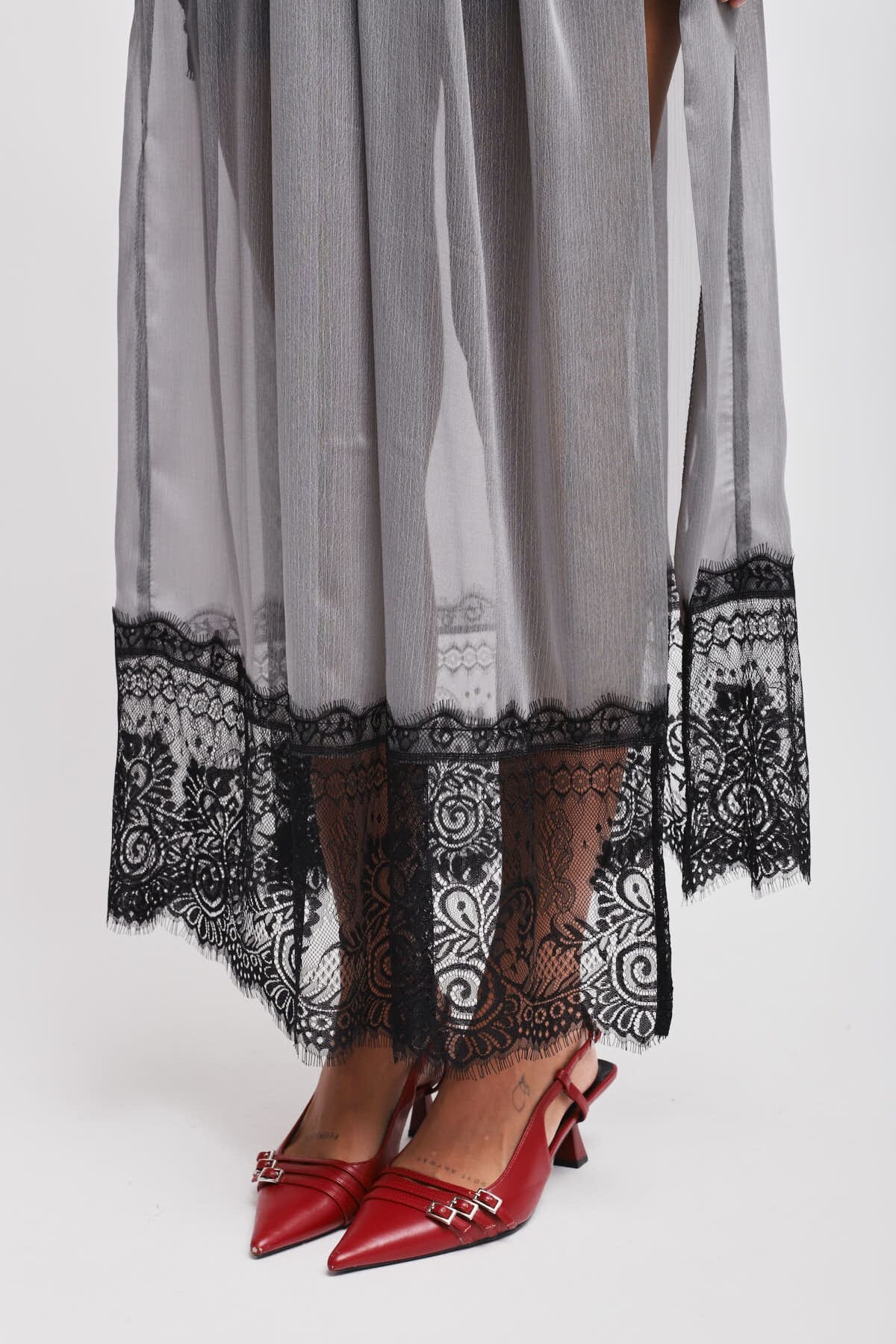 Gonna Lunga Con Spacco E Inserto In Pizzo Maryley