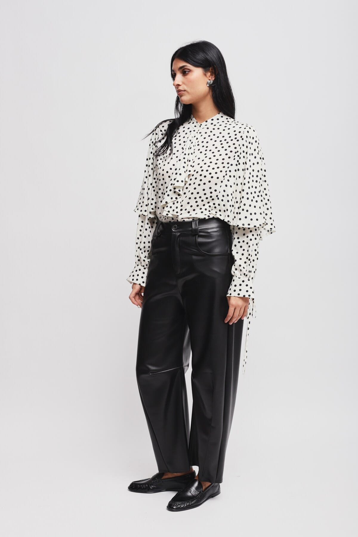 Pantaloni Balloon In Ecopelle Maryley