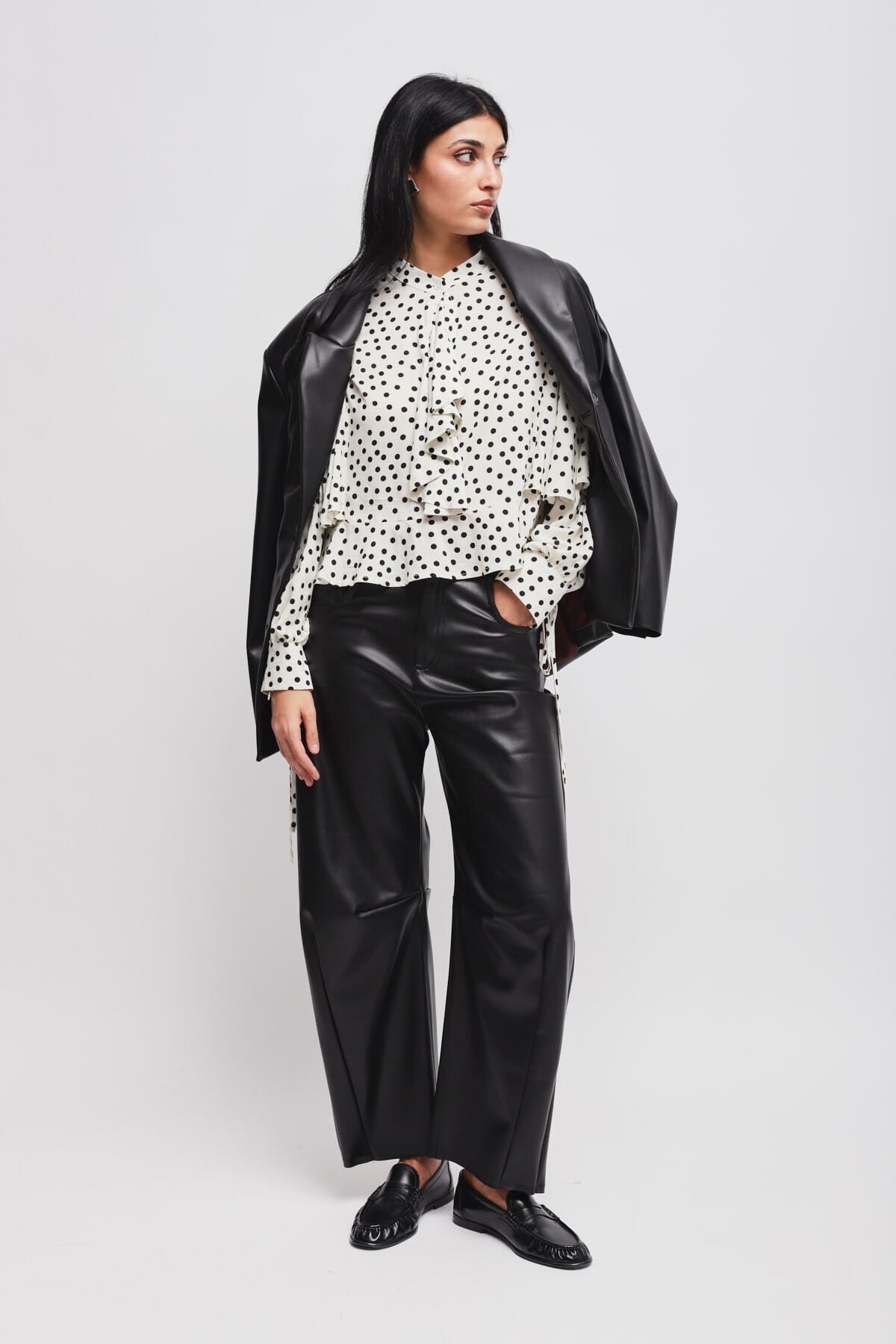 Pantaloni Balloon In Ecopelle Maryley