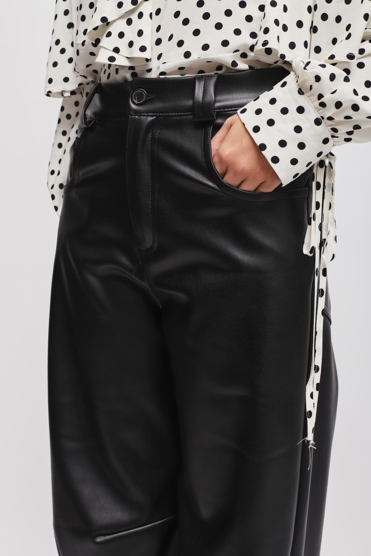 Pantaloni Balloon In Ecopelle Maryley