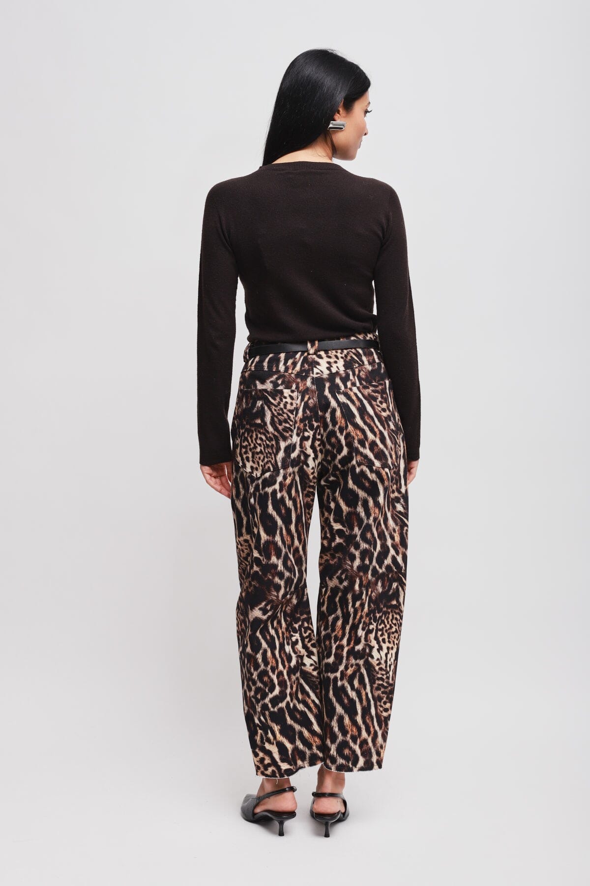 Pantaloni Balloon Leopardati Con Cintura Maryley