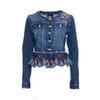 Jacket In Denim With Embroidery Fracomina