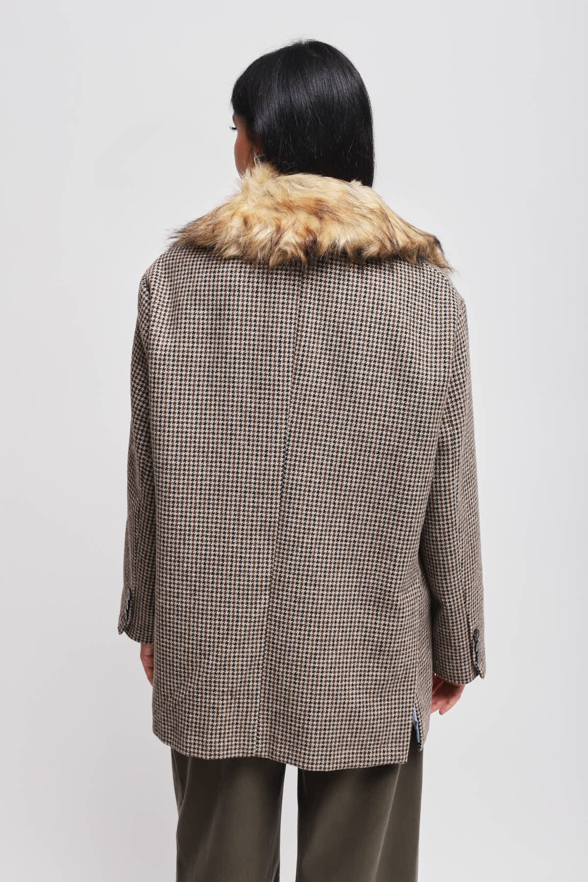 Giacca Over Con Collo In Ecopelliccia Maryley