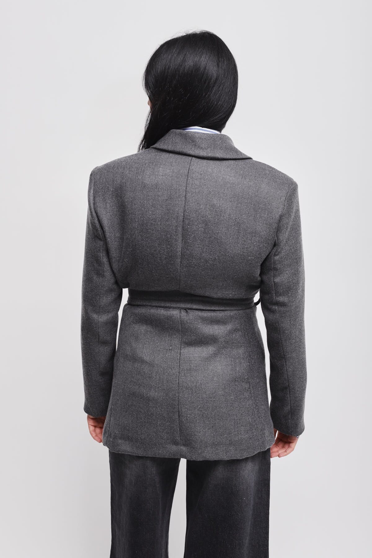 Veste à double boutonnage avec ceinture Maryley