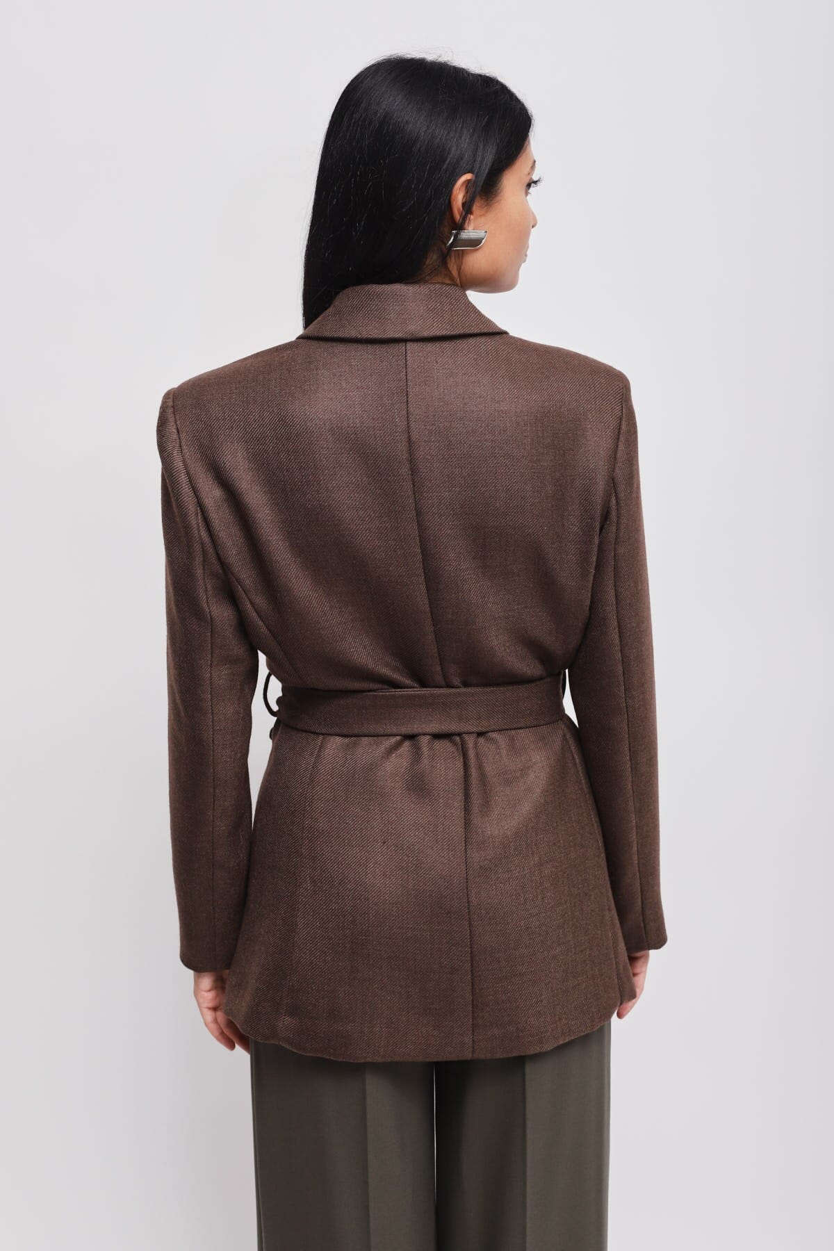 Veste à double boutonnage avec ceinture Maryley